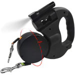 Automatic Dual Retractable Dog Leash with Light