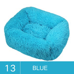 Luxury Dog Bed Square Dog Beds Long Plush Dog Mat Beds for Small Medium Large Dogs Supplies Pet Dog Calming Bed Washable Kennel