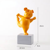 Lovely Yoga French Bulldog Statue