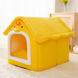 Warm Plush Pet Bed House Washable