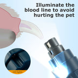 Electric Dog Nail Grinder With LED Light Rechargeable