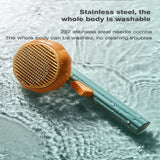 Pumpkin Pet Brush Self Cleaning