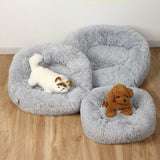 Luxury Dog Bed Square Dog Beds Long Plush Dog Mat Beds for Small Medium Large Dogs Supplies Pet Dog Calming Bed Washable Kennel