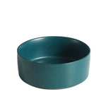 Ceramic Pet Food or Water Bowls with Wood Stand