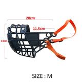 Adjustable Dog Muzzle Plastic Mask