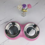 Double Pet Bowl Bling Bling Rhinestone