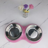 Double Pet Bowl Bling Bling Rhinestone