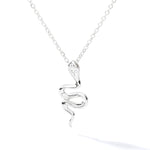 Snake Cobra Pendant Water Ripple Chain For Women Men