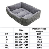 Pet Bed Square Plush