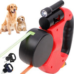 Automatic Dual Retractable Dog Leash with Light