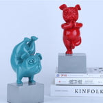 Lovely Yoga French Bulldog Statue