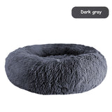 Donut Dog Bed Warm Soft Long Plush