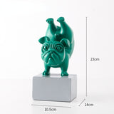 Lovely Yoga French Bulldog Statue