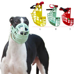 Adjustable Dog Muzzle Plastic Mask