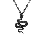 Snake Cobra Pendant Water Ripple Chain For Women Men